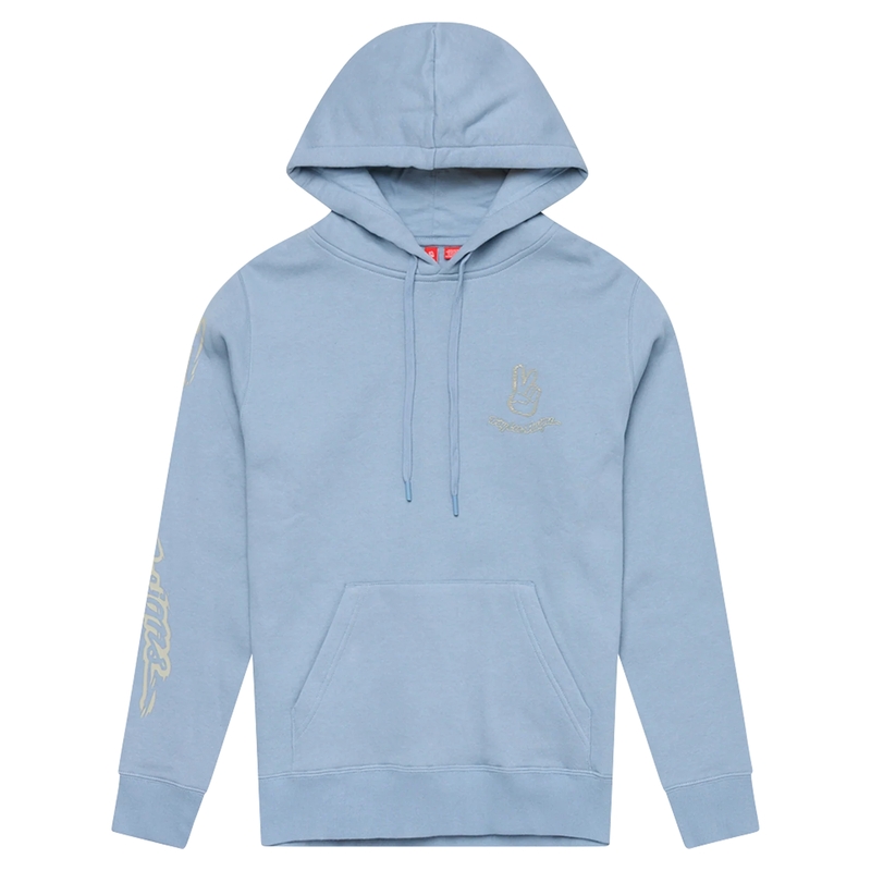 Hoodie femme TROY LEE DESIGNS Peace Out - bleu fumé 