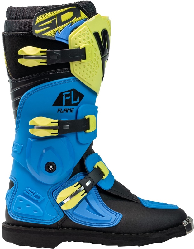 Bottes enfants SIDI Flame - bleu clair / Citron / noir