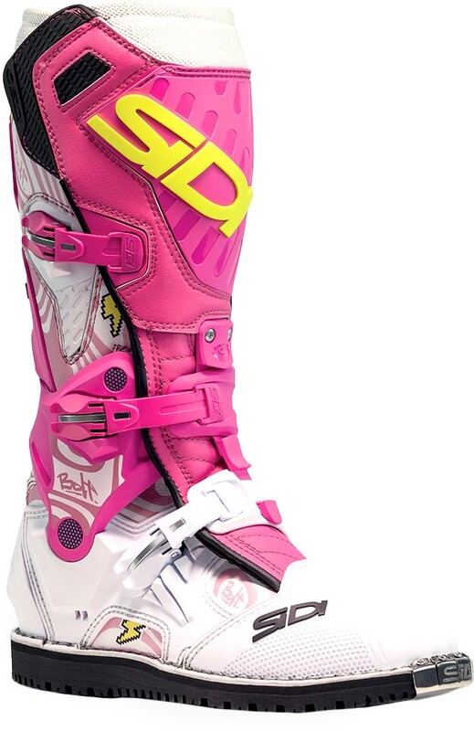 Bottes SIDI Crossair HD Billy Bolt Special Edition - blanc / rose
