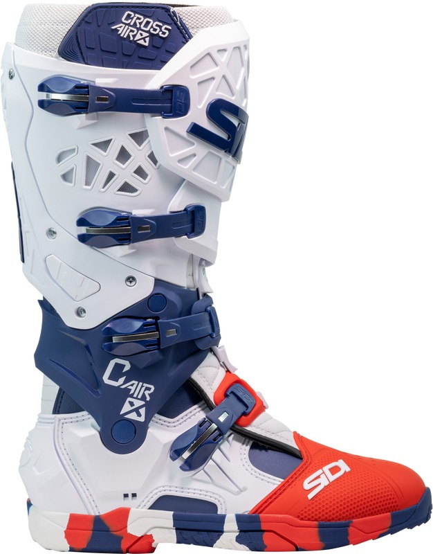 Bottes SIDI Crossair X - blanc / Navy / rouge
