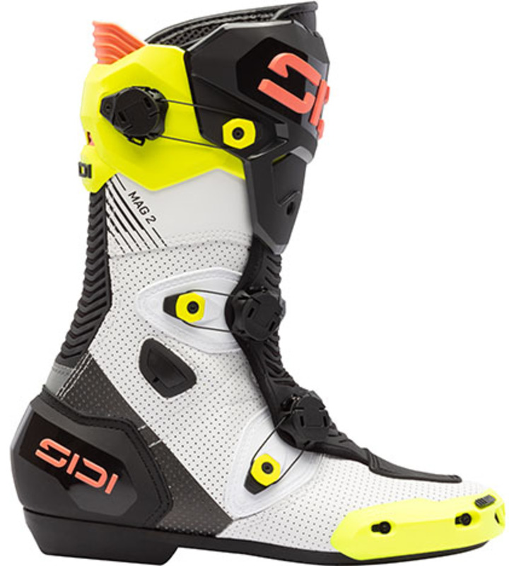 Bottes SIDI Mag-2 Air - Fluo Yellow/Fluo Coral