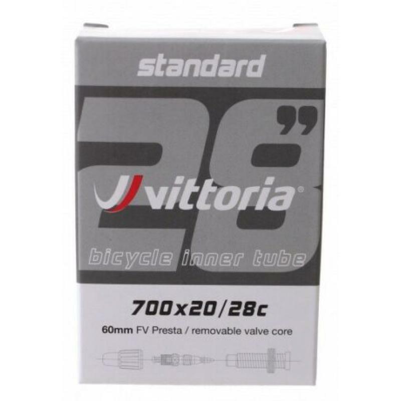 Chambre à air vélo VITTORIA Standard 700x20/28C Presta RVC 60mm 