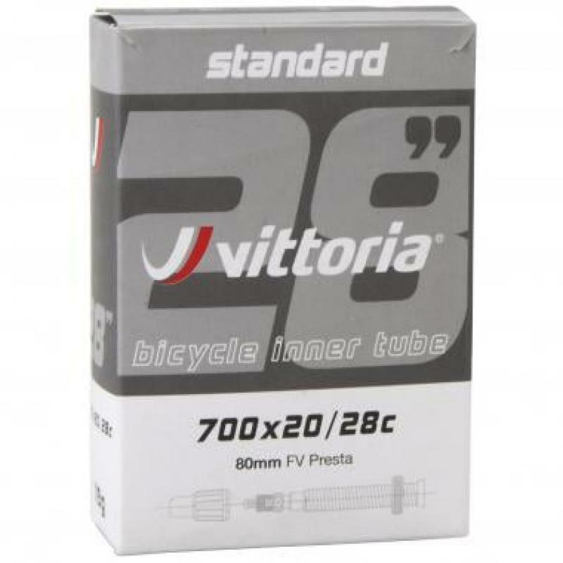 Chambre à air VITTORIA standard 700x20/28c Valve Presta 80mm 