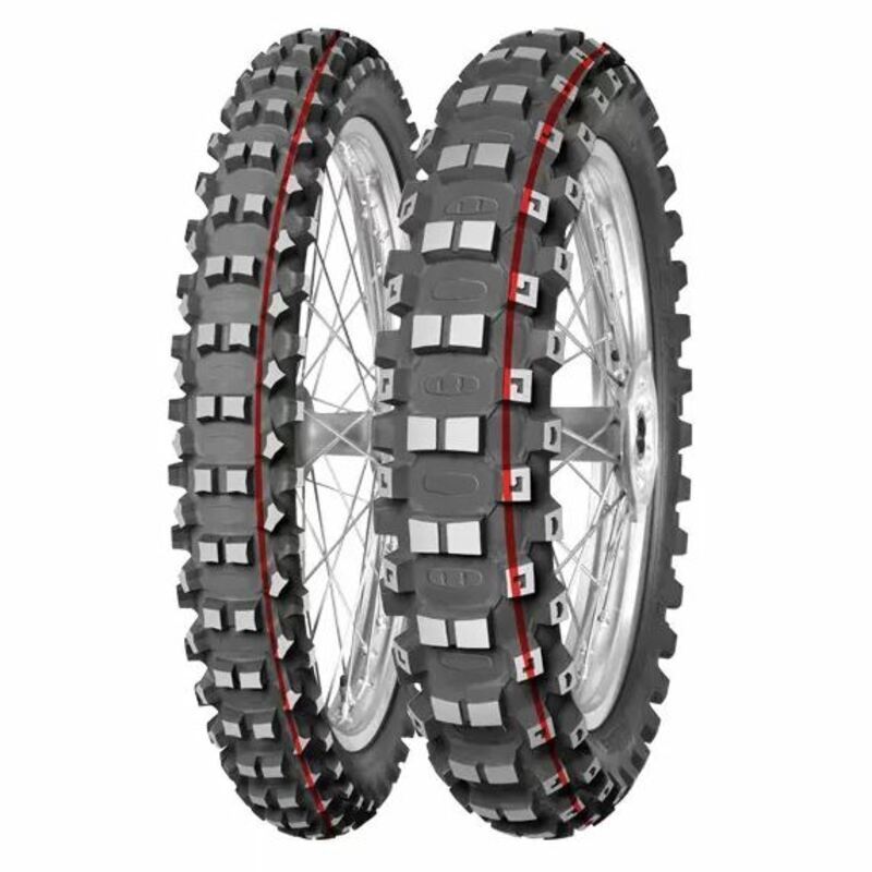 Pneu MITAS TERRA FORCE-MX MH 90/90-14 NHS 46M TT  PIT CROSS RED 