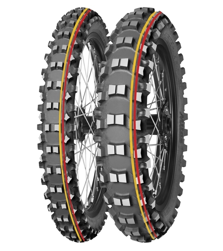 Pneu MITAS TERRA FORCE-MX SM 120/80-19 NHS 63M TT SOFT TO MEDIUM RED YELLOW